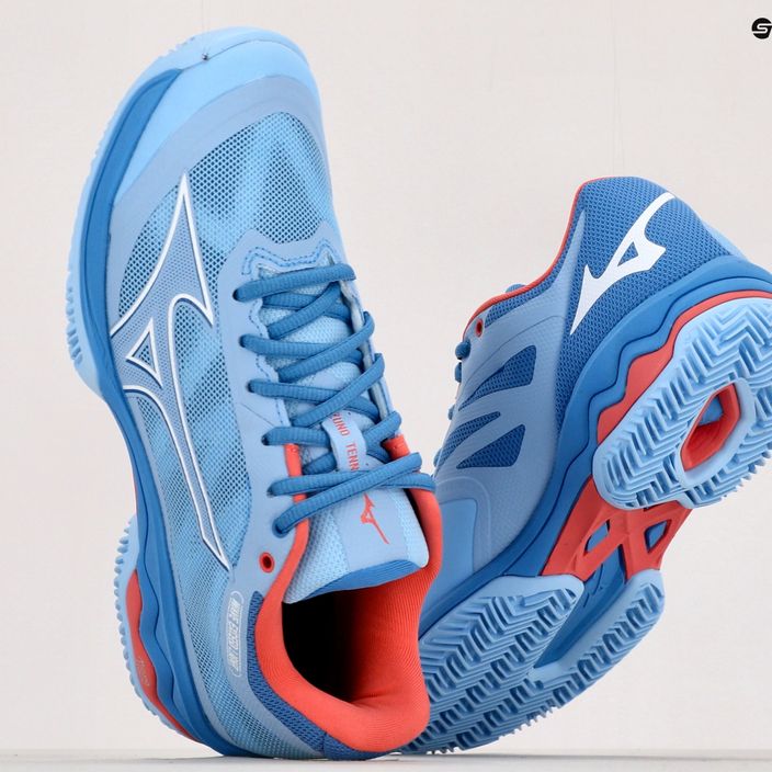 Кросівки для тенісу жіночі Mizuno Wave Exceed Light CC блакитні 61GC222121 19
