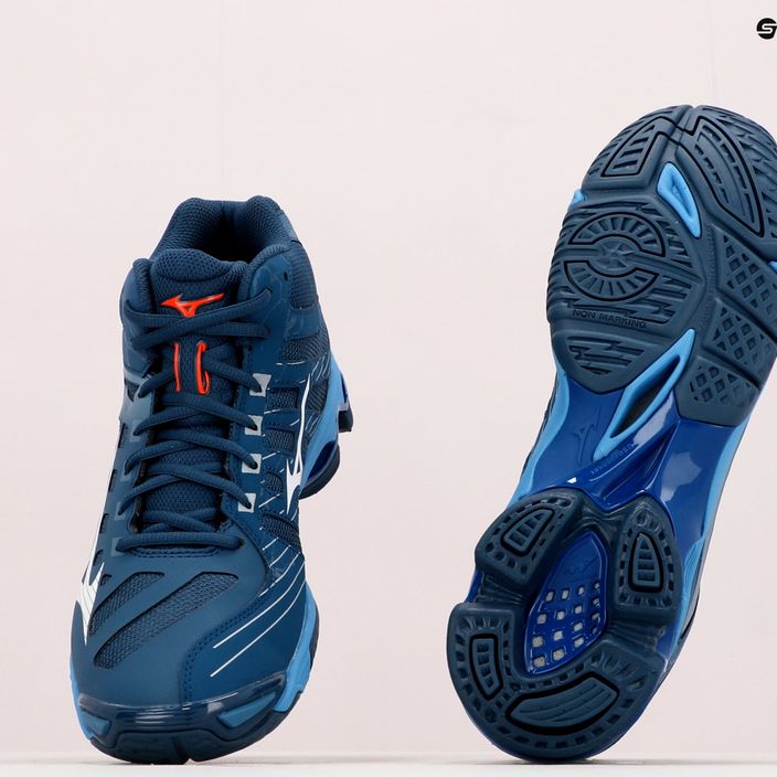 Кросівки волейбольні чоловічі Mizuno Wave Voltage Mid синьо-блакитні V1GA216521 15