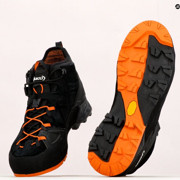 Черевики для альпінізму чоловічі AKU Rock DFS Mid GTX black/orange 14