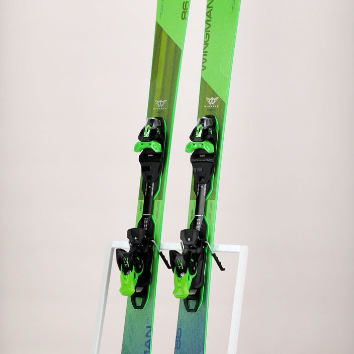Лижі гірські Elan Wingman 86 CTI Fusion X + EMX 12 green 12