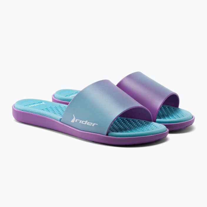 Шльопанці жіночі RIDER Splash III Slide блакитно-фіолетові 83171 5
