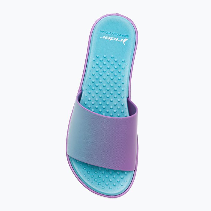 Шльопанці жіночі RIDER Splash III Slide блакитно-фіолетові 83171 6