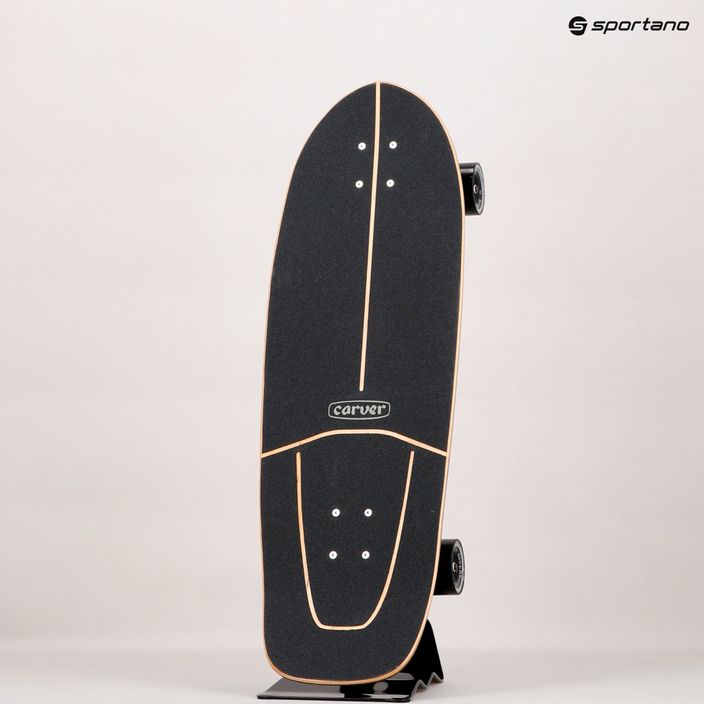 Скейтборд серфскейт Carver CX Raw 31.25" Super Slab 2021 Complete чорно-жовтий C1012011099 9
