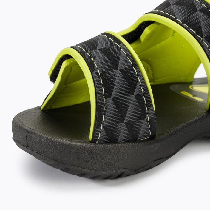 RIDER Basic Sandal V Baby чорні/неоново-жовті босоніжки 7