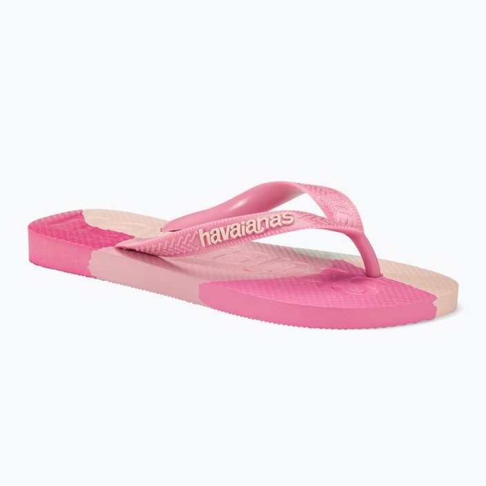 Шльопанці Havaianas Top Logomania Colors II з кришталевою трояндою