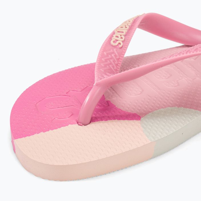 Шльопанці Havaianas Top Logomania Colors II з кришталевою трояндою 7