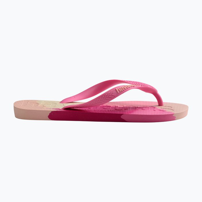 Шльопанці Havaianas Top Logomania Colors II з кришталевою трояндою 9