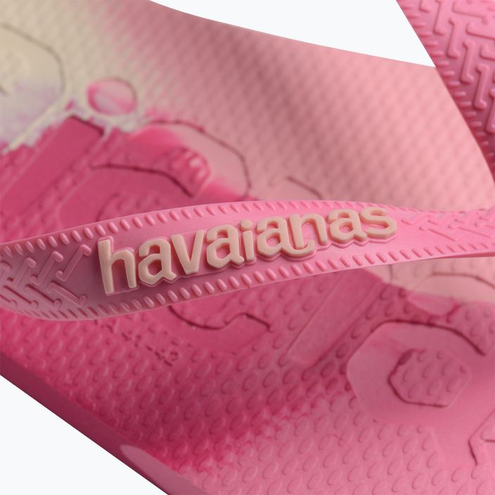 Шльопанці Havaianas Top Logomania Colors II з кришталевою трояндою 12