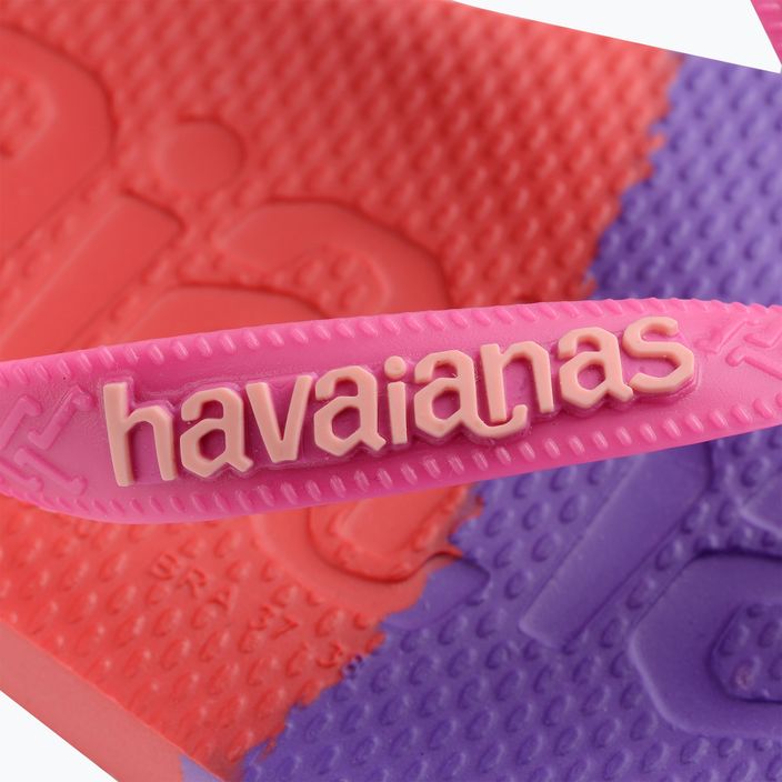 Шльопанці Havaianas Top Logomania Colors II рожеві з флюсом 13