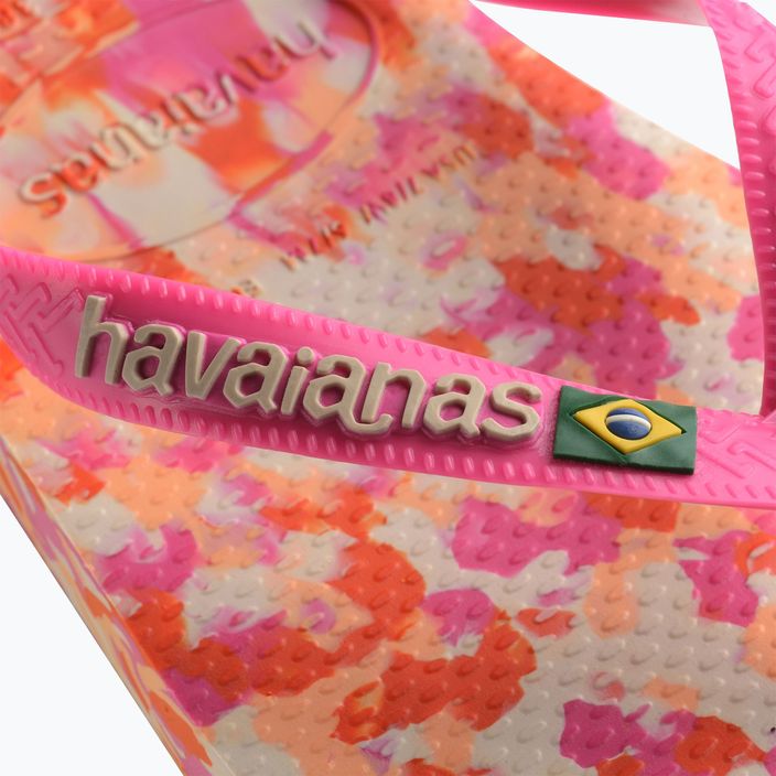 Шльопанці Havaianas Brasil Tech II рожеві з флюсу 5