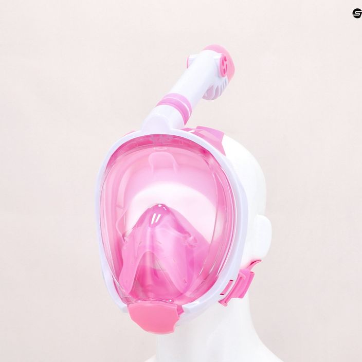 Повнолицева маска для снорклінгу дитячаAQUASTIC SMK-01R рожева 11
