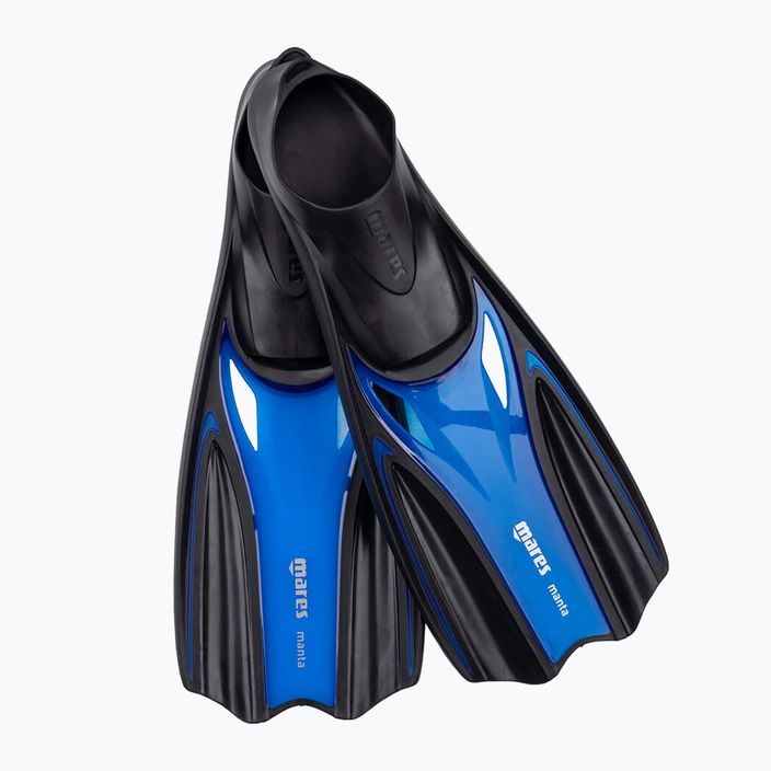 Дитячі ласти для підводного плавання Mares Manta Junior синій рефлекс 2