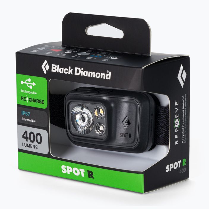 Налобний ліхтарик Black Diamond Spot 400-R сірий BD6206760004ALL1