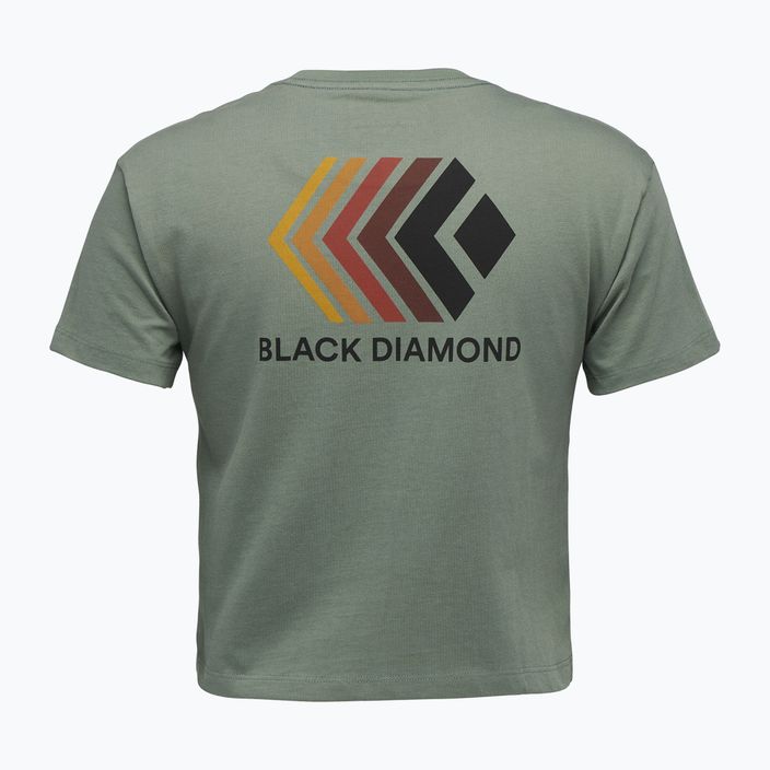 Жіноча футболка Black Diamond Faded Crop лавровий зелений 5