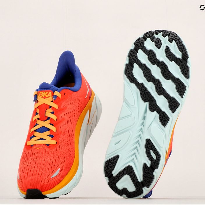 Кросівки для бігу жіночі HOKA Clifton 8 помаранчеві 1119394-FBLN 17