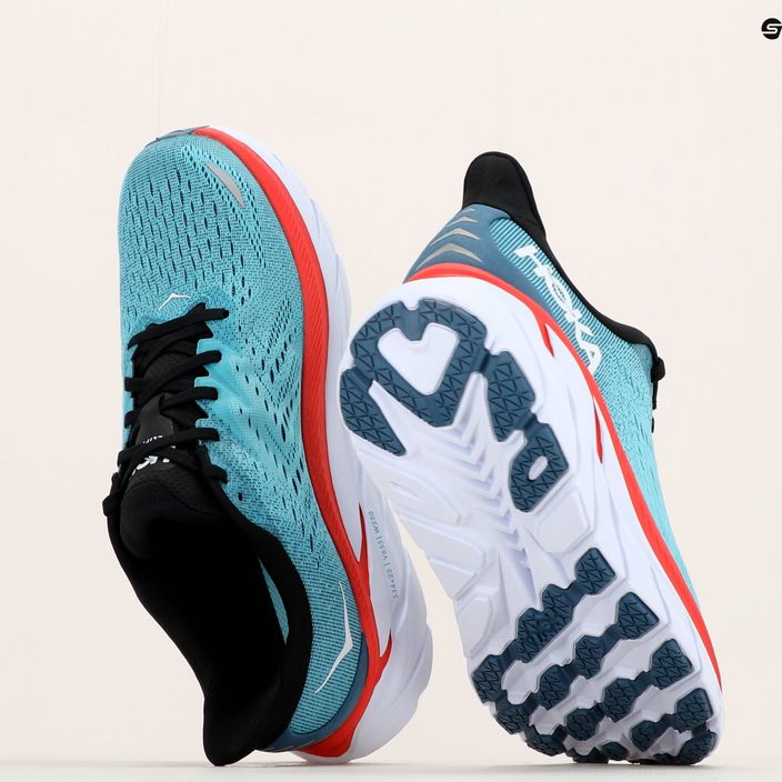 Кросівки для бігу чоловічі HOKA Clifton 8 блакитні 1119393-RTAR 17