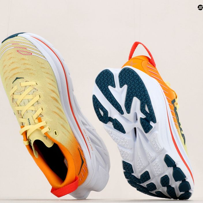 Кросівки для бігу жіночі HOKA Bondi X жовто-помаранчеві 1113513-YPRY 13