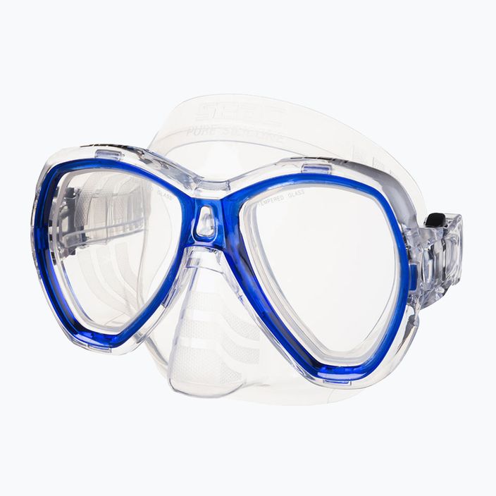 Синя маска для підводного плавання SEAC Elba 2