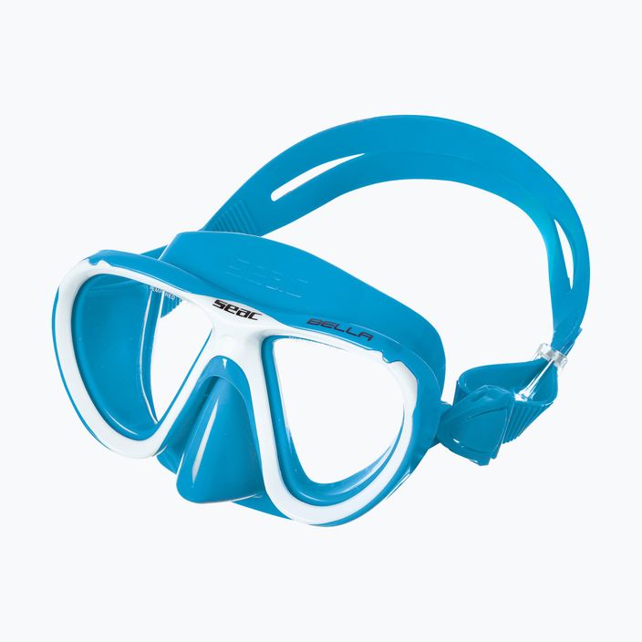 Дитяча маска для підводного плавання SEAC Bella світло-блакитна