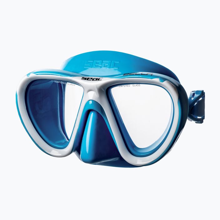 Дитяча маска для підводного плавання SEAC Bella світло-блакитна 2