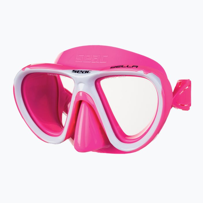 Дитяча маска для підводного плавання SEAC Bella рожева 2
