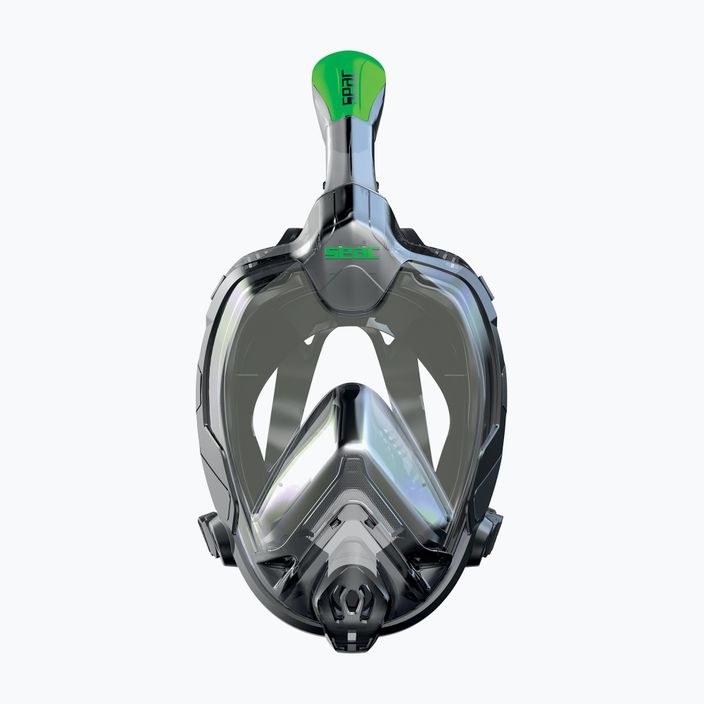 Повна маска SEAC Libera з чорним/зеленим лаймом для снорклінгу 2