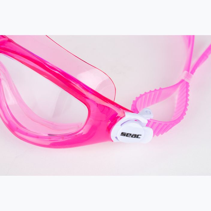 Дитяча маска для плавання SEAC матова рожева 5