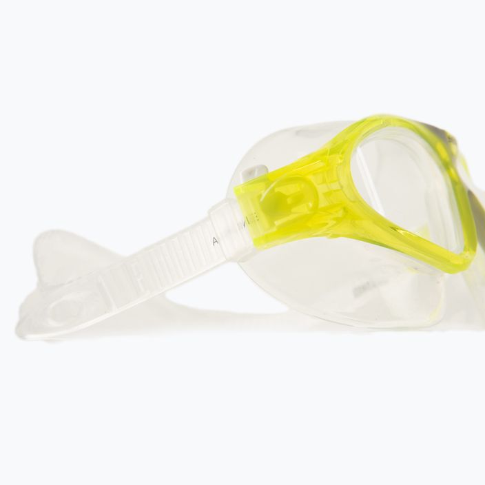 Дитяча маска для плавання SEAC Vision Jr жовта 3