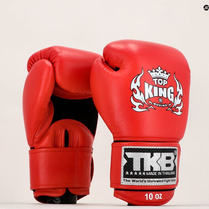 Рукавиці боксерські Top King Muay Thai Ultimate Air червоні TKBGAV-RD 7