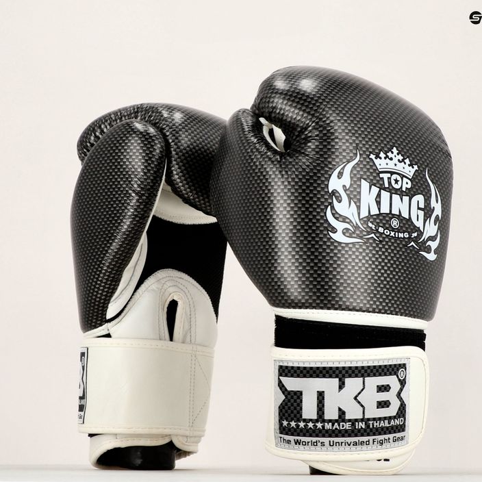 Рукавиці боксерські Top King Muay Thai Empower Air біло-сріблясті TKBGEM-02A-WH 7
