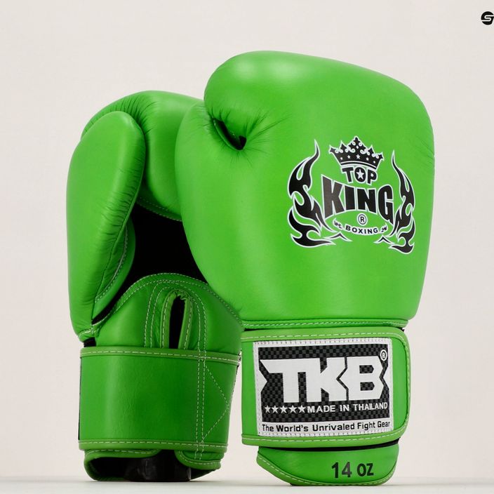 Рукавиці боксерські Top King Muay Thai Ultimate Air зелені TKBGAV-GN 7