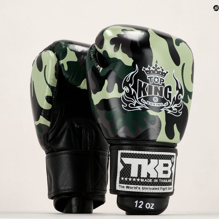 Рукавиці воксерські Top King Muay Thai Empower зелені TKBGEM-03A-GN 7