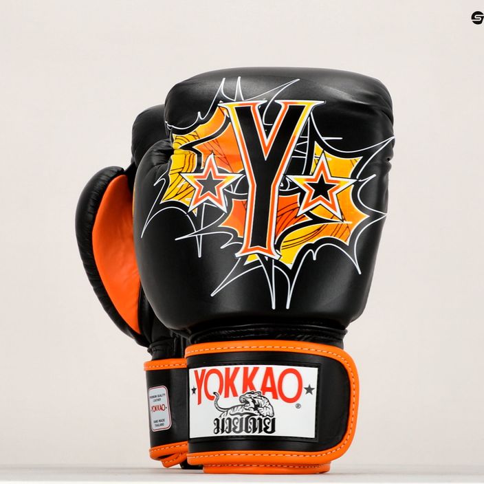 Рукавиці боксерські YOKKAO Pad Thai чорні FYGL-69-1 7