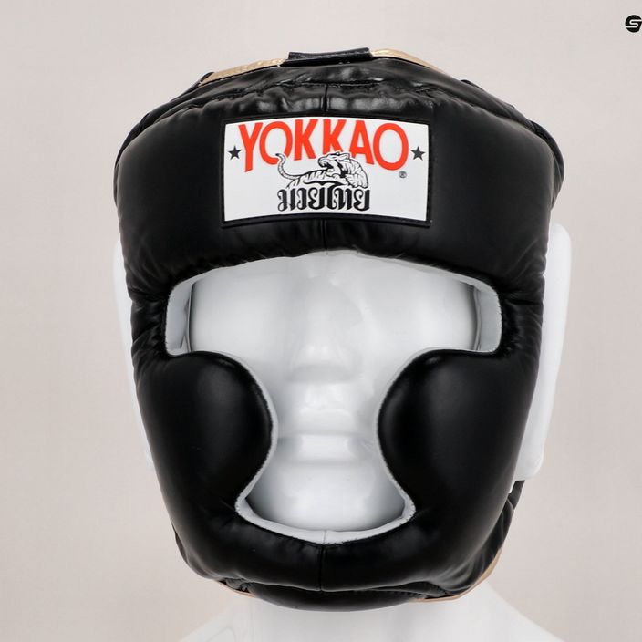 Шолом для бойових видів спорту YOKKAO Training Headguard чорний HYGL-1-1 11