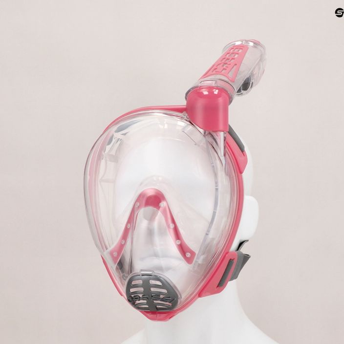 Повнолицева маска для снорклінгу Cressi Duke Dry Full Face clear/pink 5