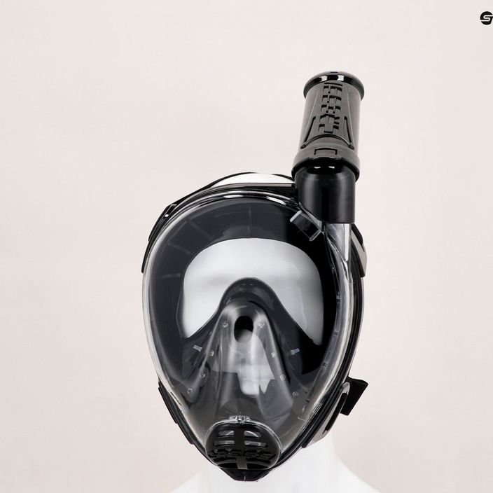 Повнолицева маска для снорклінгу Cressi Baron Full Face black/black 4