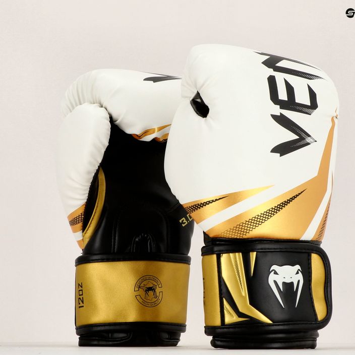 Рукавиці боксерські Venum Challenger 3.0 біло-золоті 03525-520 13