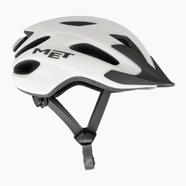 Велосипедний шолом MET Crossover білий матовий 4