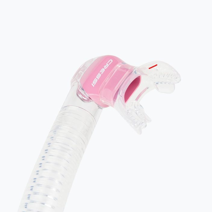 Трубка для дайвінгу Cressi Dry clear/pink 3