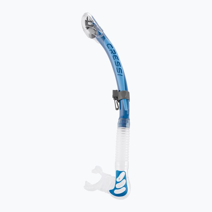 Трубка для дайвінгу Cressi Alpha Ultra Dry sil. clear/blue azure 4