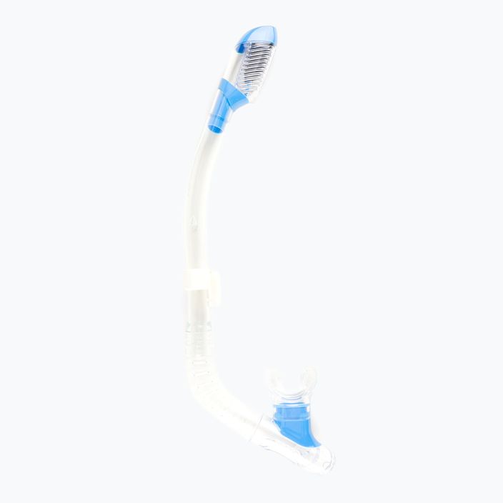 Трубка для дайвінгу dziecięca Cressi Mini Dry sil. clear/blue