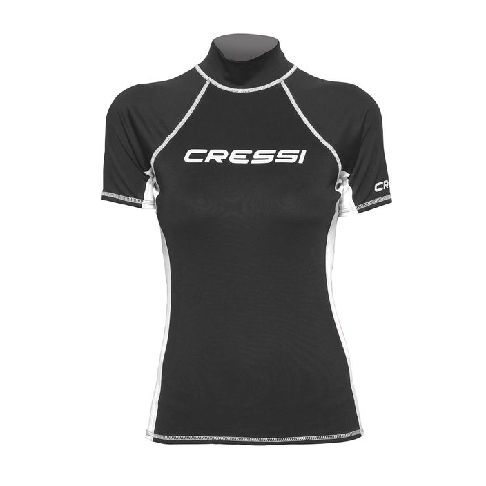 Футболка для плавання жіноча Cressi Rash Guard S/SL black/white 2
