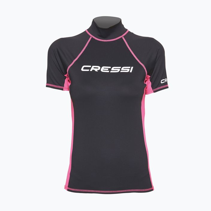 Футболка для плавання жіноча Cressi Rash Guard S/SL black/pink