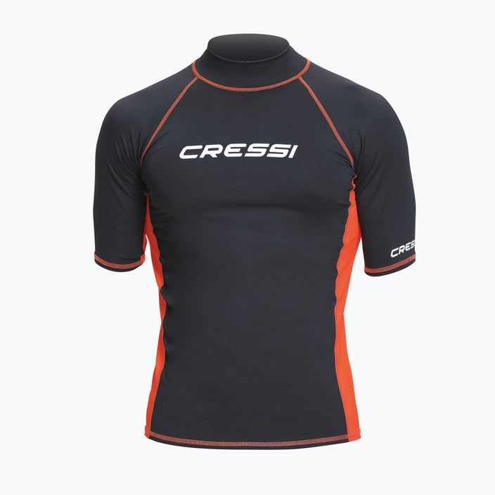 Футболка для плавання чоловіча Cressi Rash Guard S/SL black/orange