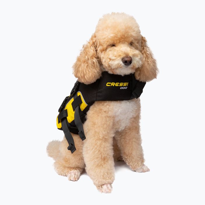 Жилет страхувальний для собаки Cressi Dog Life Jacket black/yellow 2