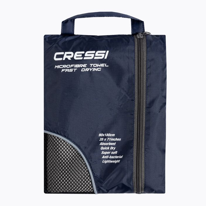 Рушник швидковисихаючий Cressi Microfibre Fast Drying grey/blue 5