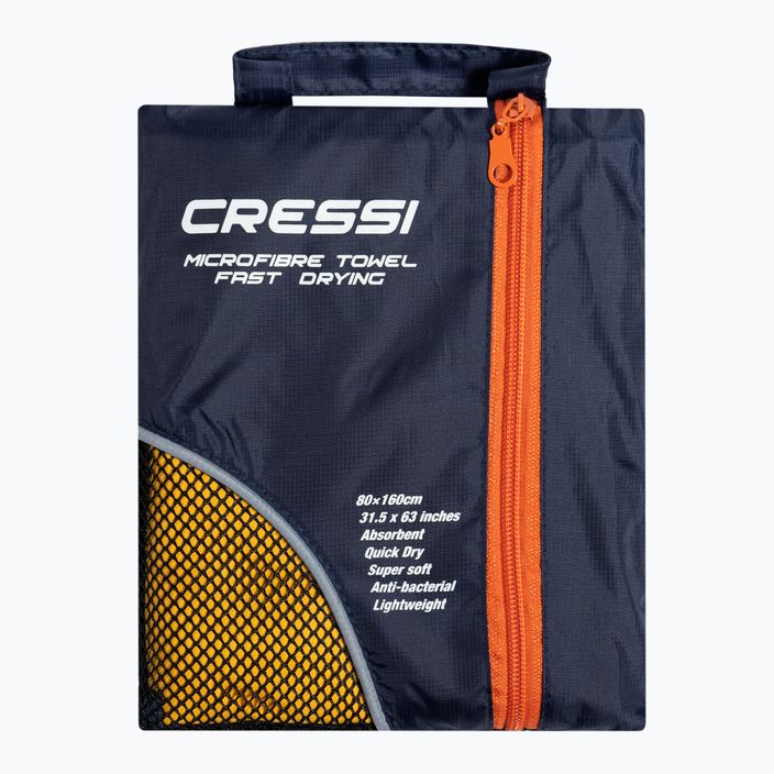 Рушник швидковисихаючий Cressi Microfibre Fast Drying yellow/azure 5