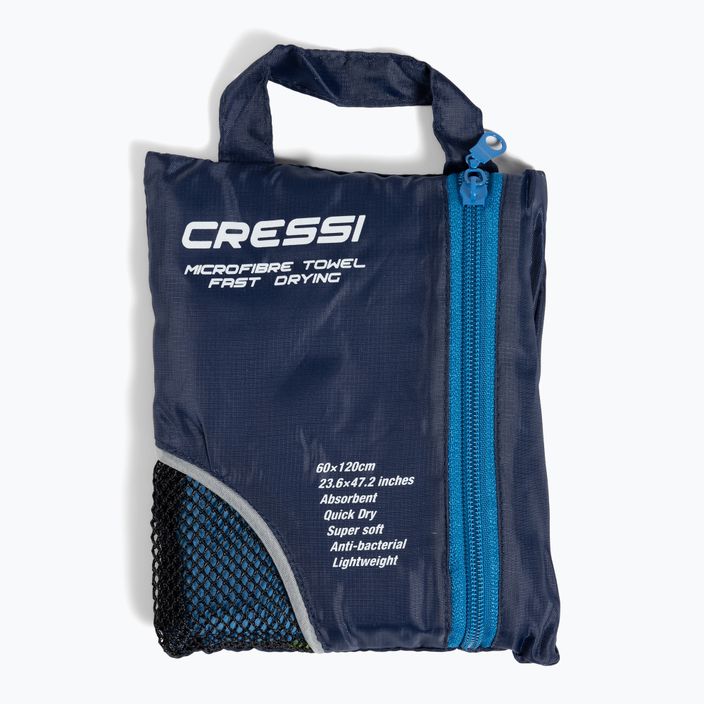 Рушник швидковисихаючий Cressi Microfibre Fast Drying azure/greeen 5