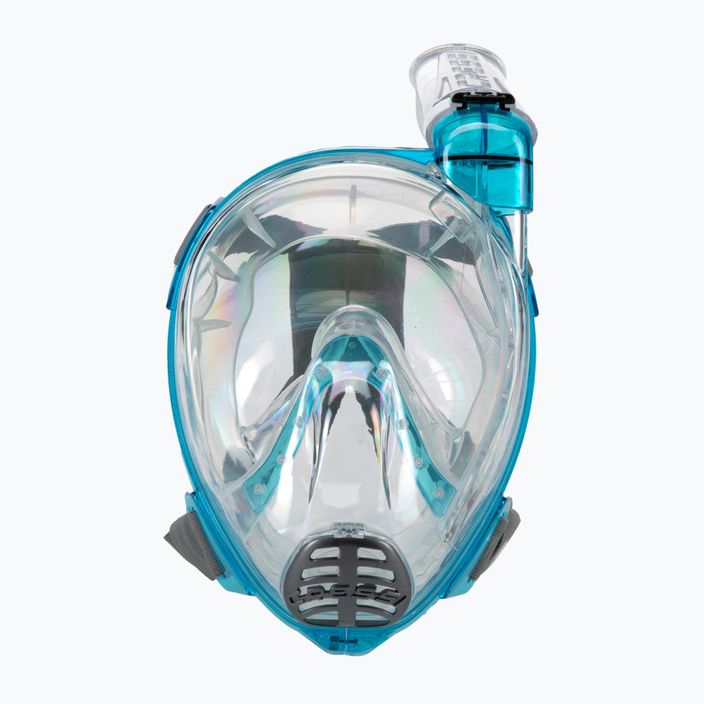 Повнолицева маска для снорклінгу Cressi Baron Full Face clear/aquamarine 2