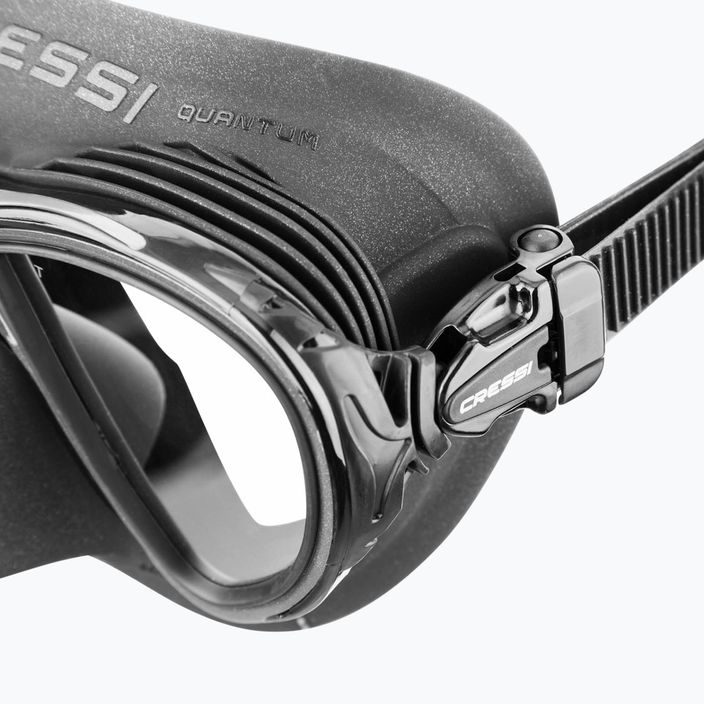 Маска для підводного плавання Cressi Quantum Ultravision чорна/срібляста 4